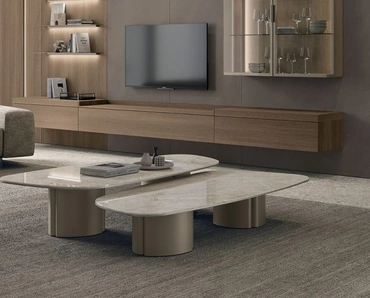 Tavolino Nemo con top in gres di Tomasella