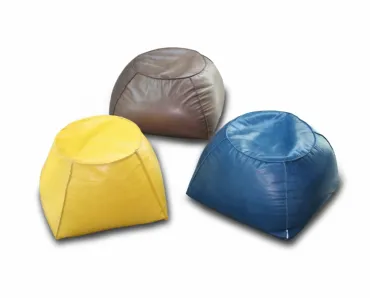 Pouf Trapezio in pelle di Calia