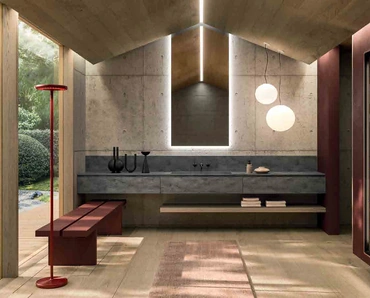 Mobile da Bagno sospeso 360Gradi_Concept_04 in Corian di Altamarea