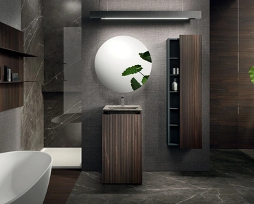 Mobile da Bagno a terra Lympha 09 in rovere di Arrital
