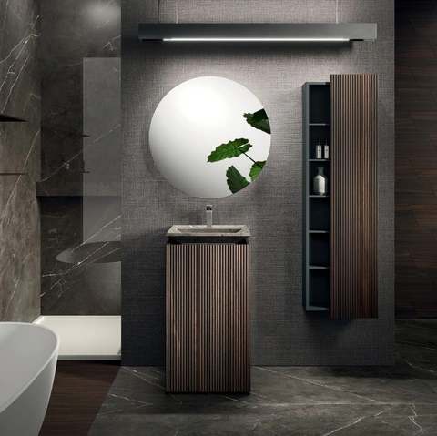 Mobile da Bagno a terra Lympha 09 in rovere di Arrital