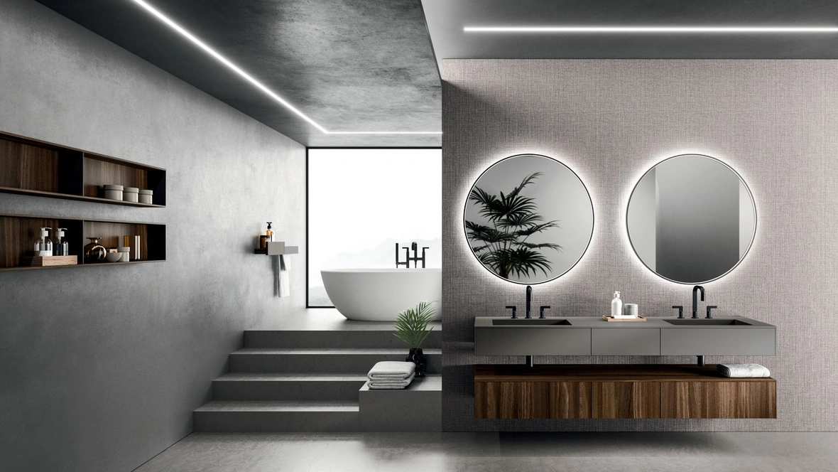 Mobile da Bagno sospeso Modo Project 06 in Rovere di Arrital
