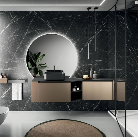 Mobile da Bagno sospeso Modo Project 12 in tecnometal Bronzo di Arrital