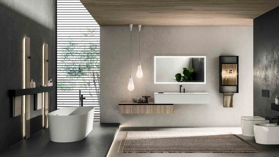 Mobile da Bagno sospeso Modo_Project_Concept_07 di Altamarea