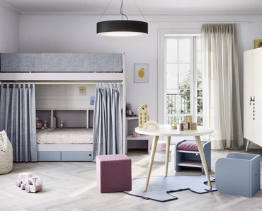 Cameretta con letti a castello Ergo di Nidi