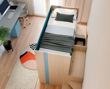 Cameretta con letti a castello Lila di Nidi