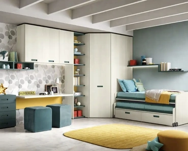 Cameretta con letti scorrevoli K105 Moretti Compact Camerette