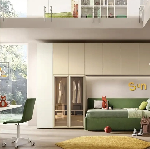 Cameretta a ponte K111 di Moretti Compact Camerette