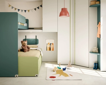 Cameretta Soppalco Scorrevole Slide di Nidi