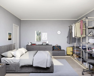 Cameretta componibile con letto matrimoniale Swell di Nidi