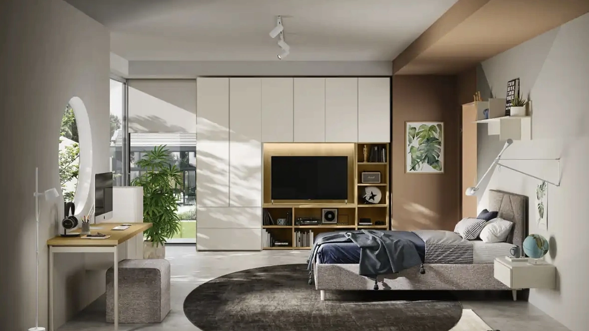 Cameretta componibile Y104 di Moretti Compact Camerette