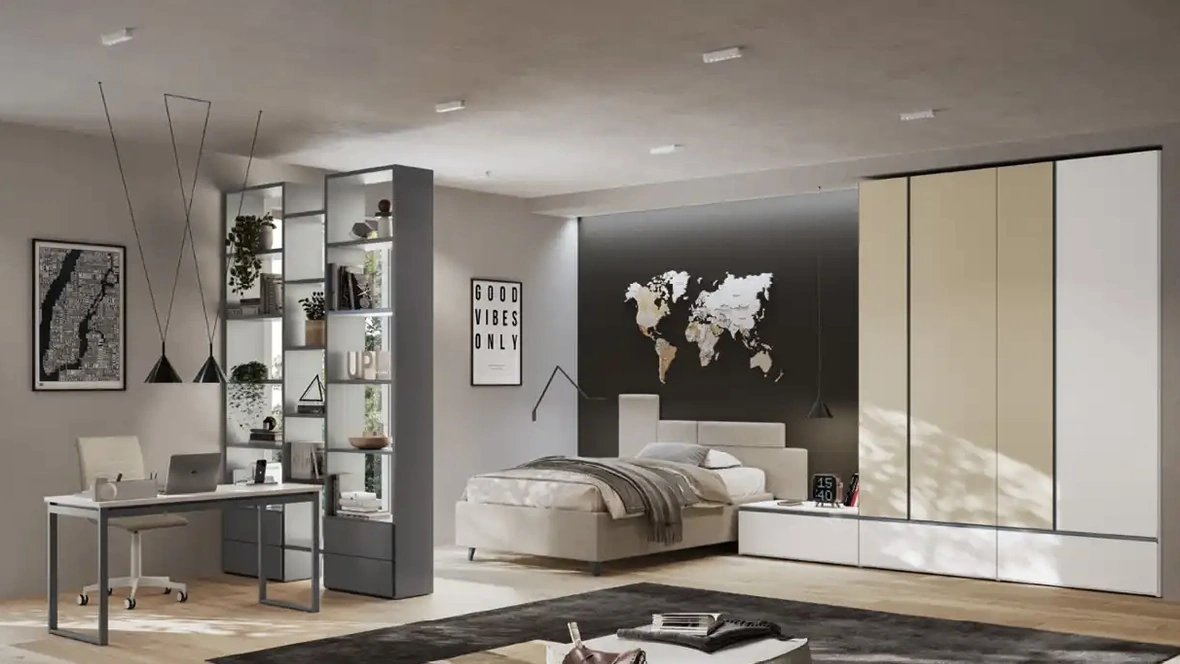 Cameretta per ragazzi Y113 di Moretti Compact Camerette