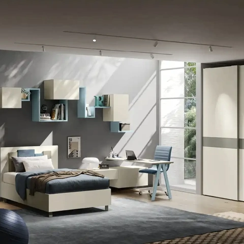 Cameretta per ragazzi Y118 di Moretti Compact Camerette