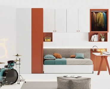 Cameretta a ponte YGAB di Moretti Compact Camerette