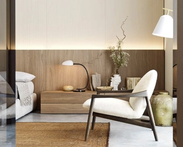 Comodino Easy System in rovere di Novamobili