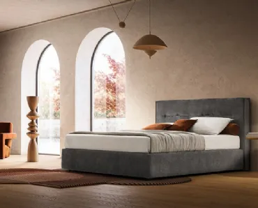 Letto Atlas in tessuto imbottito di Ennerev