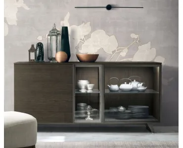Madia Metropolis B01 in materico rovere moka di Tomasella