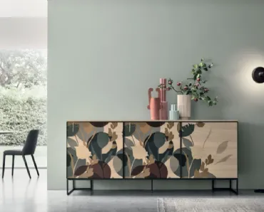 Madia Vinci A01 in materico rovere sabbia di Tomasella