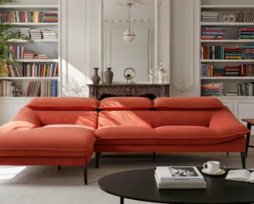 Divano con penisola Flan di Calia