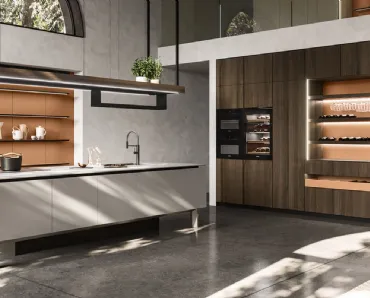Cucina Design con isola Ak Project 04 di Arrital