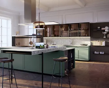 Cucina Design con isola Ak Project 11 di Arrital