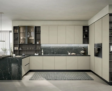 Cucina Moderna con penisola Colibrì 02 di Forma Cucine