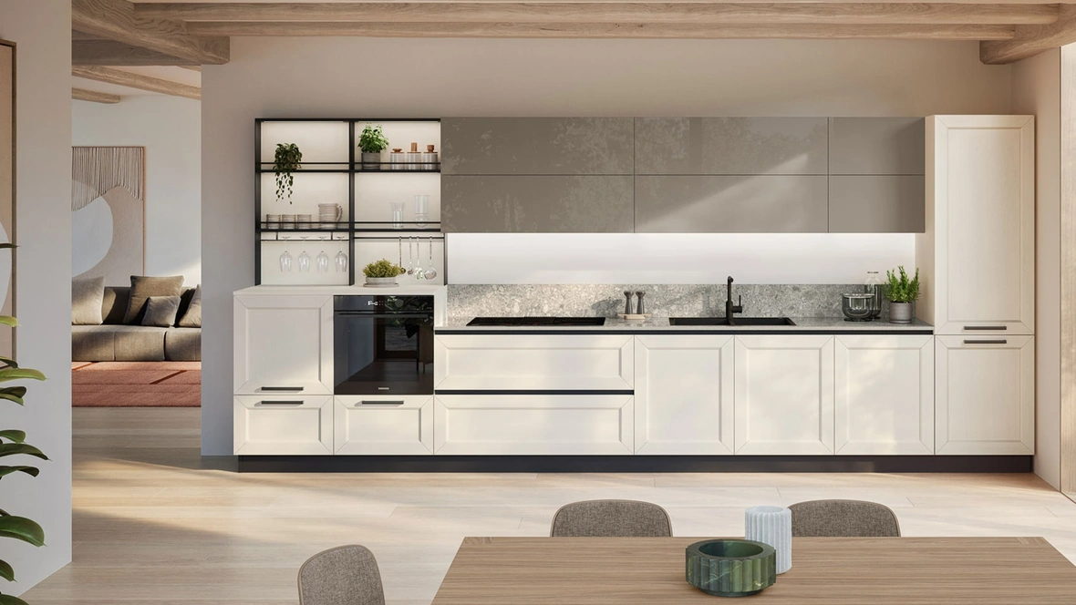 Cucina Moderna lineare Tablet 02 di Veneta Cucine