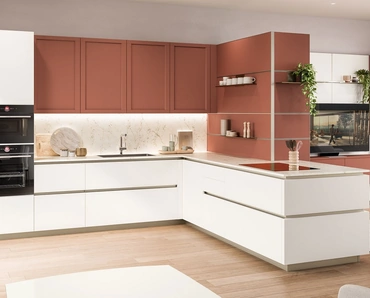 Cucina Moderna con penisola Lounge 01 di Veneta Cucine