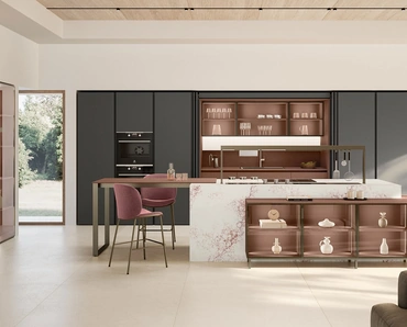 Cucina Moderna con isola Lounge 02 di Veneta Cucine