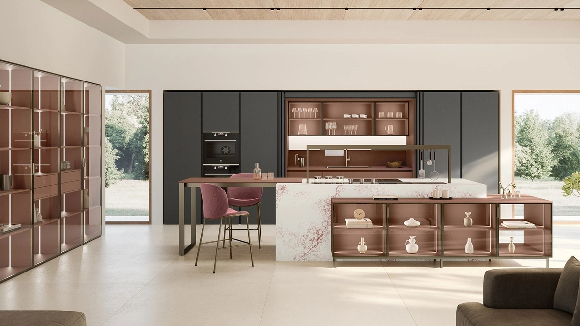 Cucina Moderna con isola Lounge 02 di Veneta Cucine