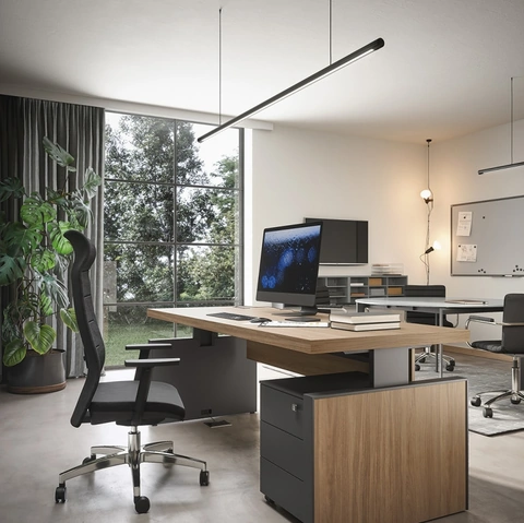 Poltrona Direzionale Montreal in tessuto di Cinquanta3